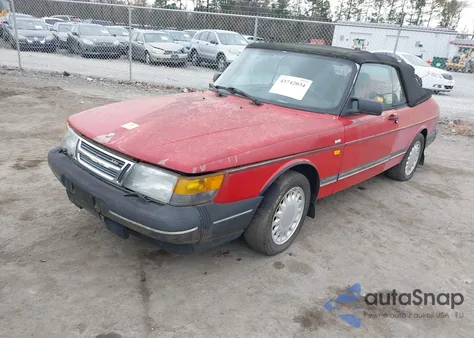 1991 Saab 900 Se из США, поврежденный, VIN YS3AL76L4M7010817